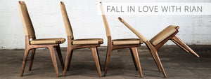 Hardwood and Danish Cord Rian Chair