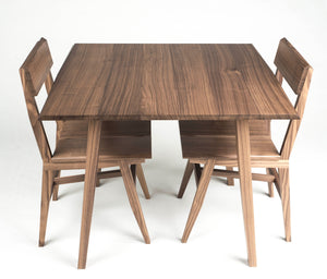 Table, Card Table, Breakfast Table, Walnut, Modern, Hardwood, Semigood Design 